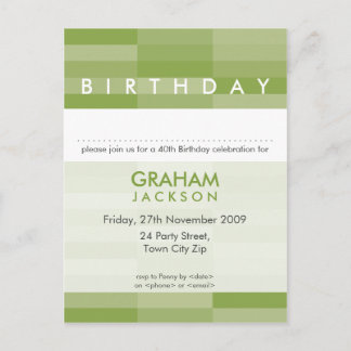 INVITACIÓN DEL CUMPLEAÑOS :: panel rectangular mod