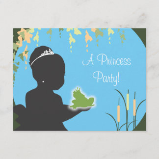 Invitación del cumpleaños - princesa y rana