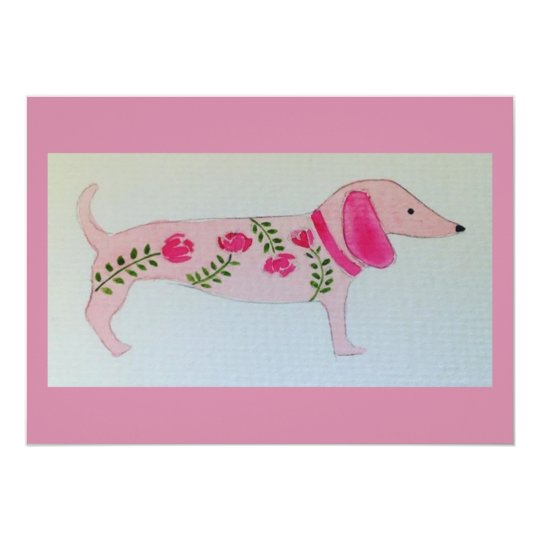 Invitación del Dachshund