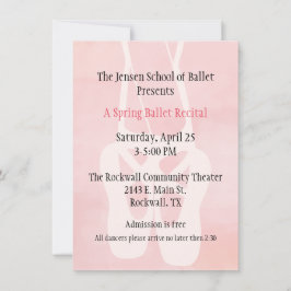 Invitación del decreto de la danza de la escuela