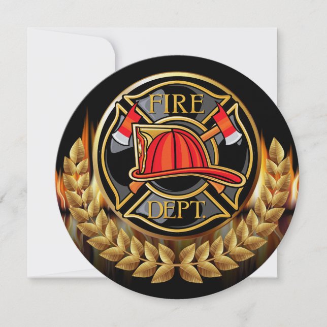 Invitación del Departamento de Bomberos (Anverso)