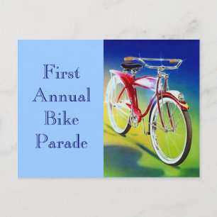Invitación del desfile de la bicicleta de la bici
