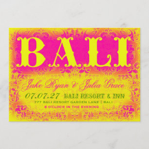 Invitación del destino de BALI