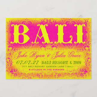 Invitación del destino de BALI