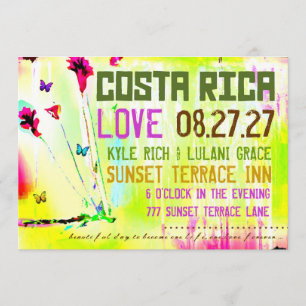 Invitación del destino de COSTA RICA