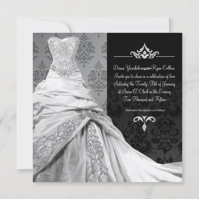 Invitación del destino del lazo negro (Reverso)