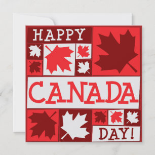 Invitación del Día de Canadá Hoja de Arce