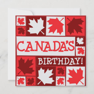 Invitación del Día de Canadá Hoja de Arce