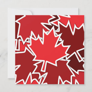 Invitación del Día de Canadá Hoja de Arce
