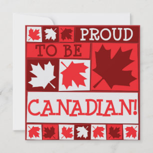 Invitación del Día de Canadá Hoja de Arce