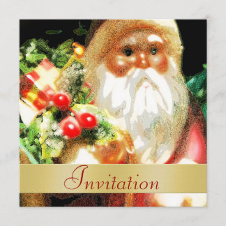 Invitación del día de fiesta del navidad de Santa