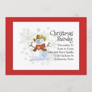 Invitación del día de fiesta del navidad del