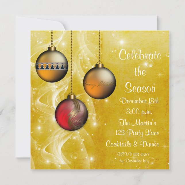 Invitación del día de fiesta del resplandor de los (Anverso)