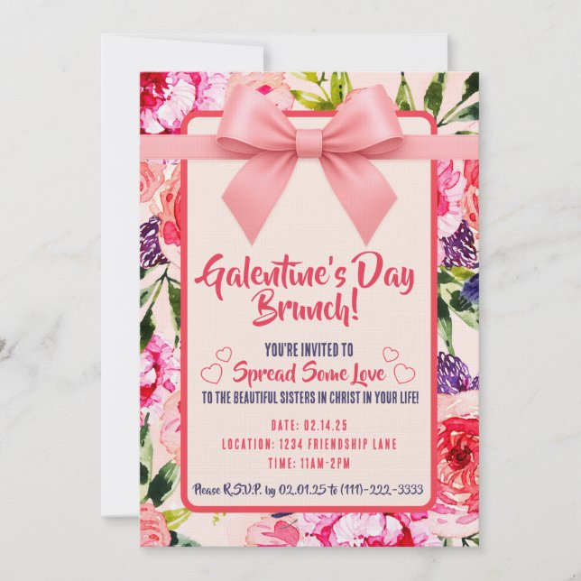 Invitación del Día de Galantina (Anverso)