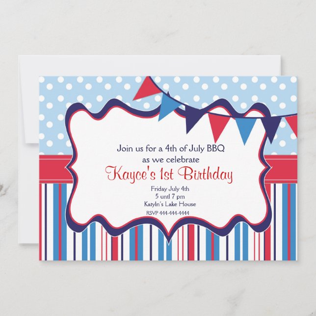 Invitación del Día de la Independencia (Anverso)