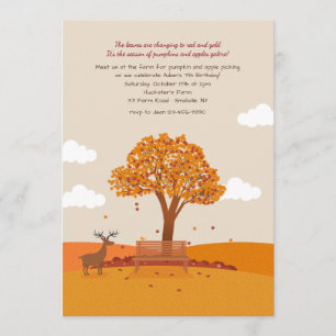 Invitación del día de otoño