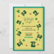 Invitación del Día de San Patricio
