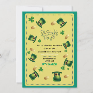 Invitación del Día de San Patricio