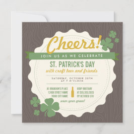 Invitación del Día de San Patricio de Craft Beer