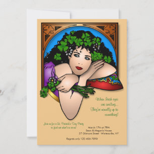 Invitación del Día de San Patricio de Ojos Irlande
