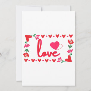 Invitación del Día de San Valentín del Amor