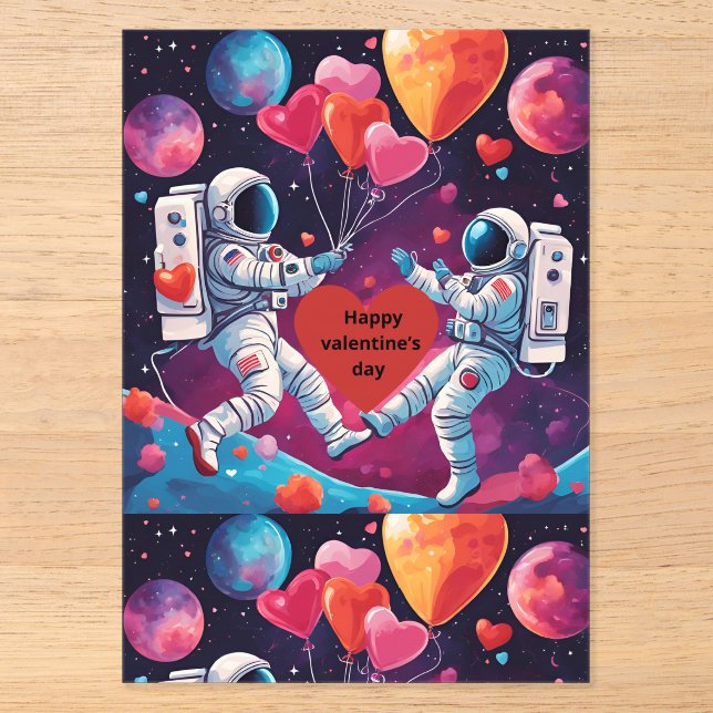 Invitación del Día de San Valentín en el espacio A (Anverso)