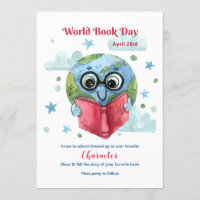 Invitación del día del libro del mundo