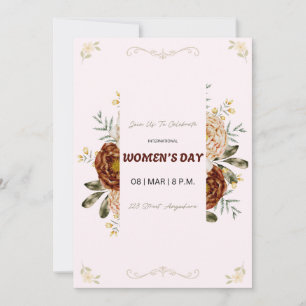 Invitación del Día Internacional de la Mujer - 8 d