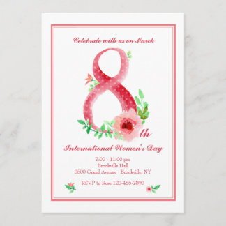 Invitación del Día Internacional de la Mujer 8 de