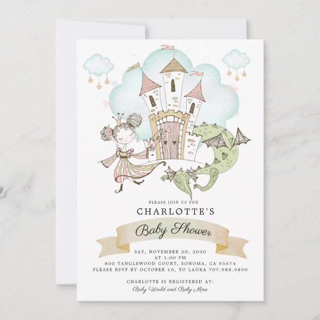 Invitación del Dragón del Castillo de Agua Princes (Anverso)