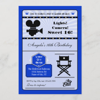Invitación del dulce 16 de la película de