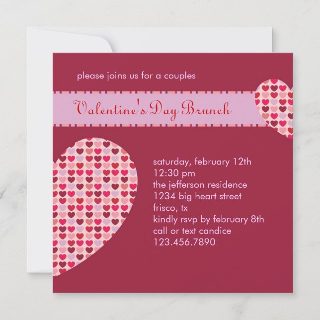 Invitación del El día de San Valentín (Anverso)