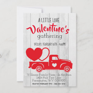 Invitación del El día de San Valentín de Camión Ro