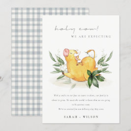 Invitación del embarazo de la granja de vacas sagr