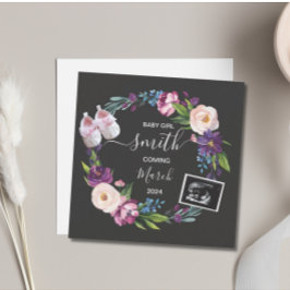 Invitación del embarazo de una niña bebé