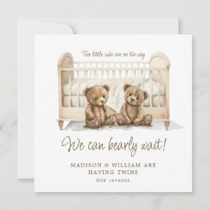 Invitación del embarazo doble