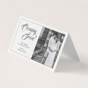 Invitación del embarazo en estilo clásico