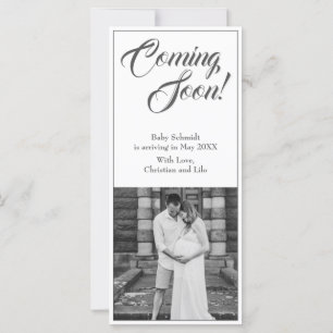 Invitación del embarazo en estilo clásico