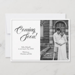 Invitación del embarazo en estilo clásico