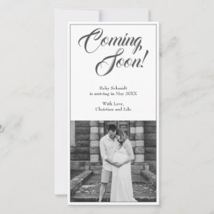 Invitación del embarazo en estilo clásico