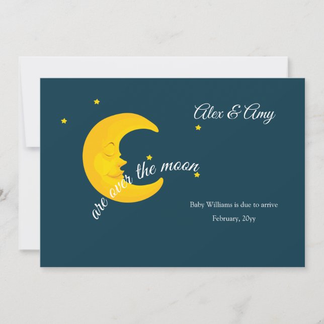 Invitación del embarazo en la Luna (Anverso)