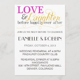 Invitación del ensayo del amor y de la risa