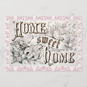 Invitación del estreno de una casa