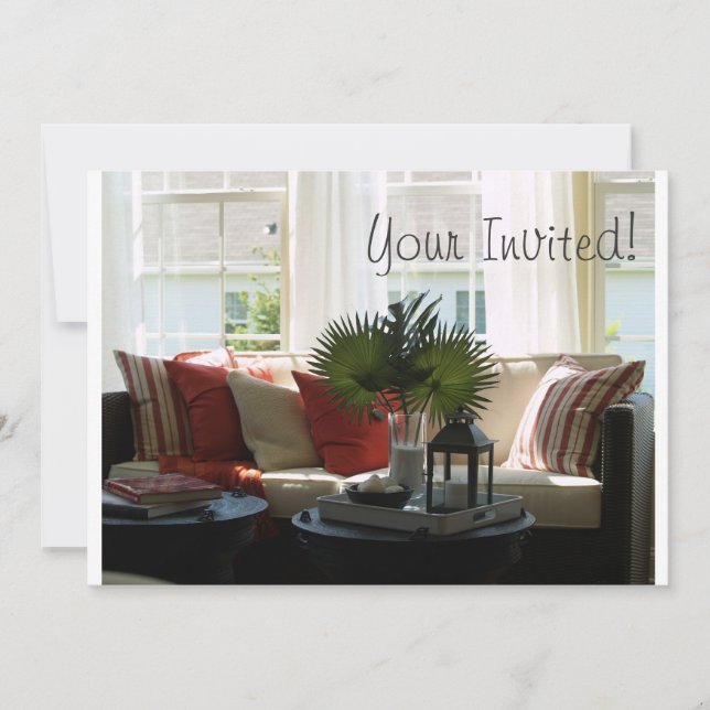 Invitación del estreno de una casa (Anverso)