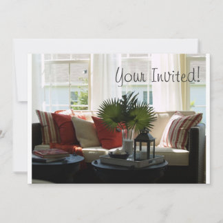 Invitación del estreno de una casa