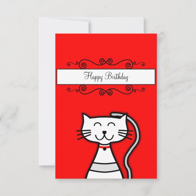 Invitación del feliz cumpleaños (Anverso)