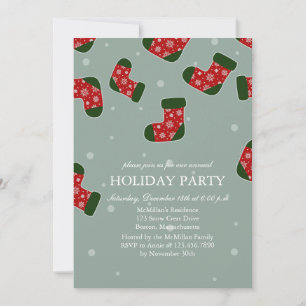 Invitación del feriado azul navidades medias