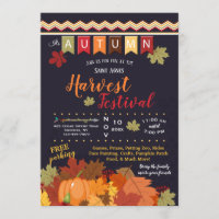 Invitación del festival del otoño