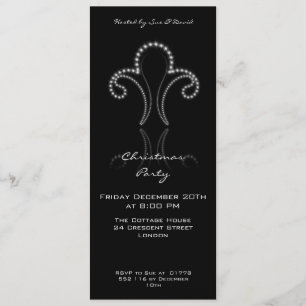 Invitación del fiesta con las estrellas brillantes