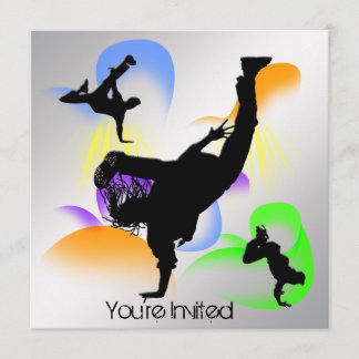 Invitación del fiesta de B-Boying